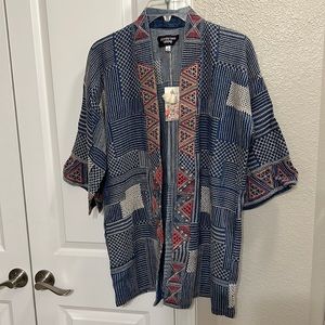 ⭐️OFFERS WELCOME!⭐️ NWT! Johnny Was Thora Chambray Kimono